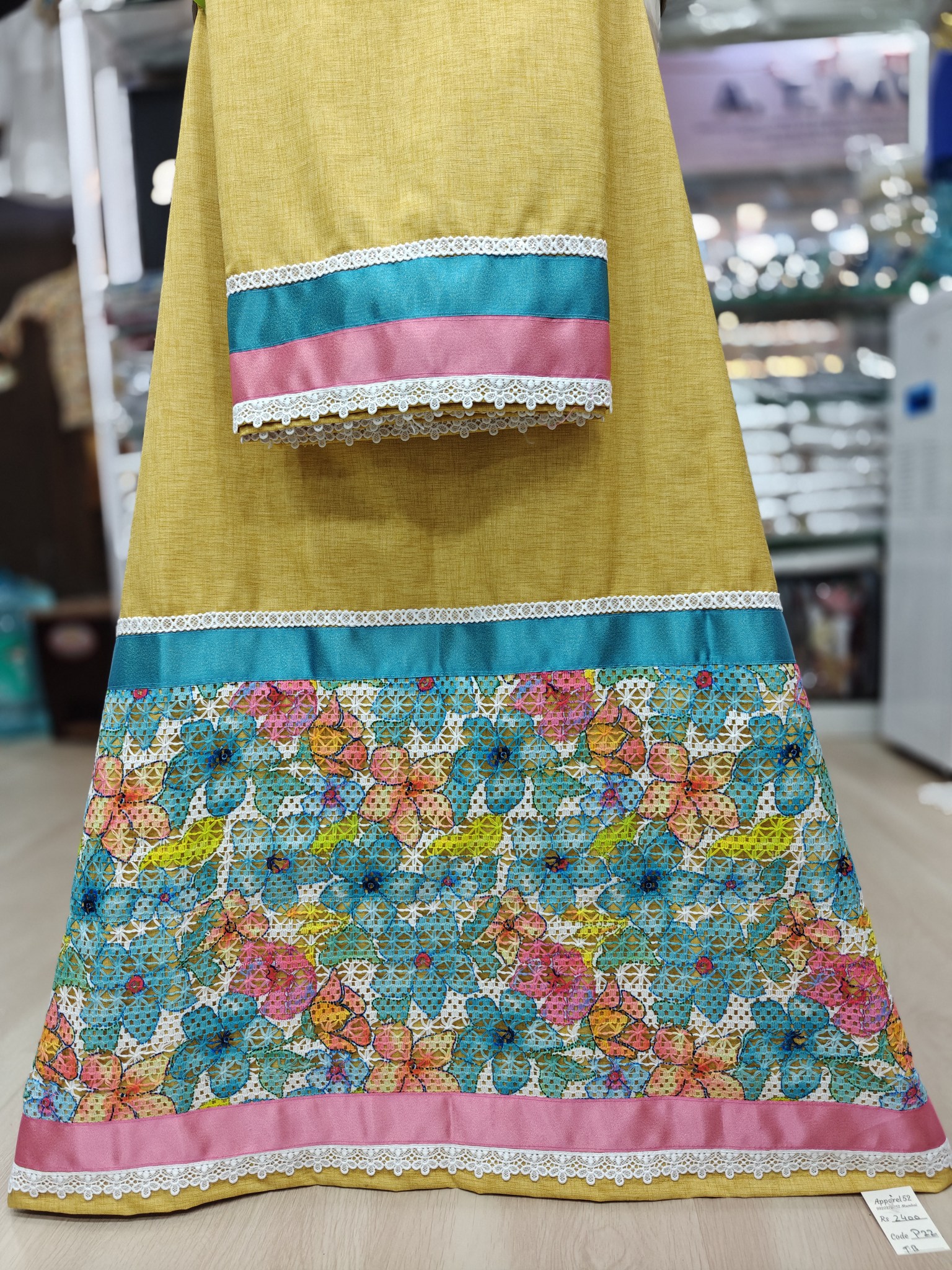  Mustard Yellow Cotton Rida 